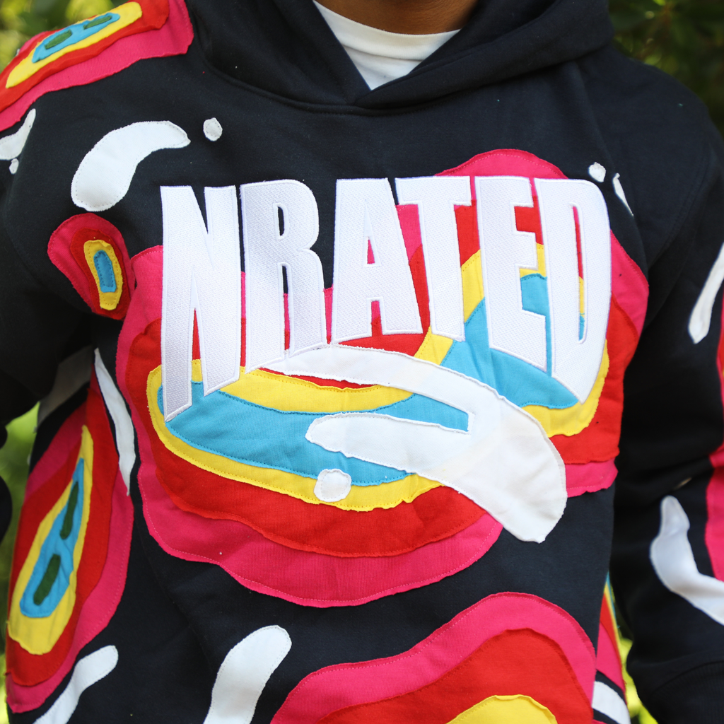 Navy Blue Nrated Hoodie