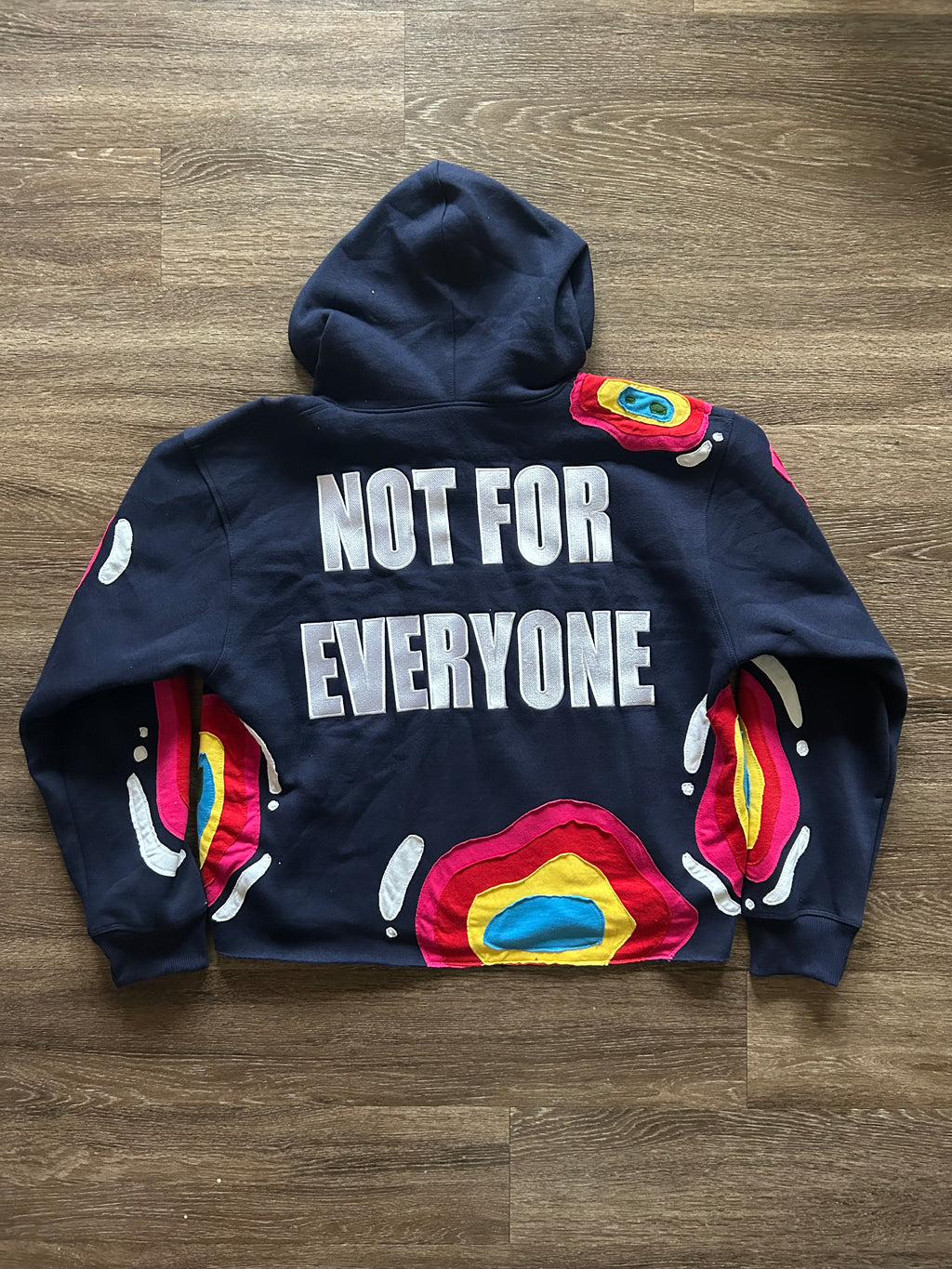 Navy Blue Nrated Hoodie