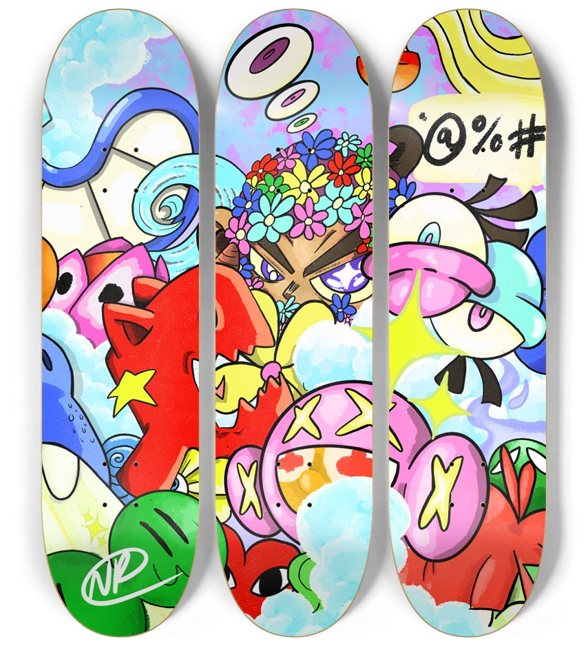 Curiosity Limited Time Skateboard deck wall series
